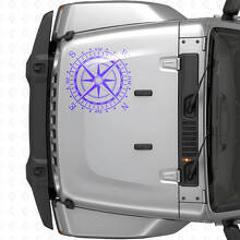 Adesivo decalcomania in vinile cappuccio bussola (adatto per Jeep WRANGLER Rubicon)
_2