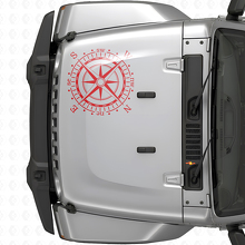 Adesivo decalcomania in vinile cappuccio bussola (adatto per Jeep WRANGLER Rubicon)
_4