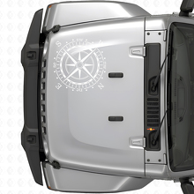 Adesivo decalcomania in vinile cappuccio bussola (adatto per Jeep WRANGLER Rubicon)
_5