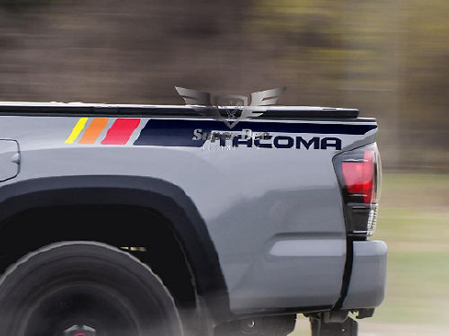 Adesivi in Vinile a Striscia Laterale Stile Vintage TRD per Toyota Tacoma