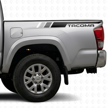 Kit adesivi a strisce laterali in vinile stile TRD vintage per Toyota Tacoma_2