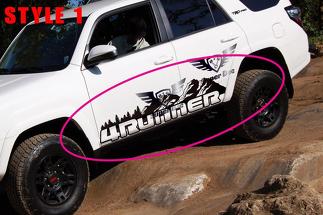 Side Mountains Trees Travel Vinyl Sticker Decal adatto per Toyota TRD PRO 4Runner
