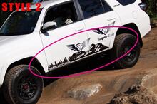 Side Mountains Trees Travel Vinyl Sticker Decal adatto per Toyota TRD PRO 4Runner
 2