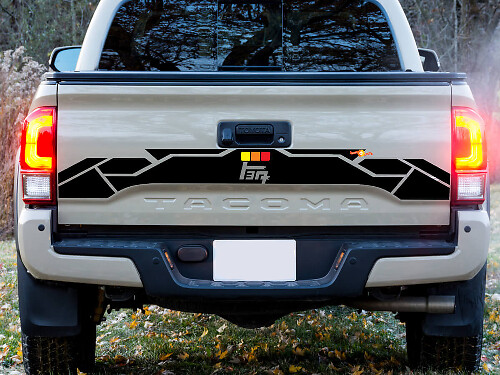 Adesivo in vinile Vintage TEQ per portellone Toyota Tacoma 2016-2023
