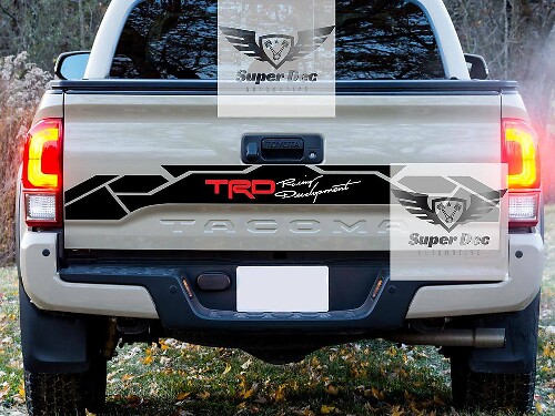 Adesivo in Vinile Stile TRD per Portellone Toyota Tacoma 2016-2021