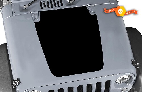 Adesivo per cappuccio in vinile per decalcomanie Jeep qualsiasi colore JK LJ TJ 2007-2018
