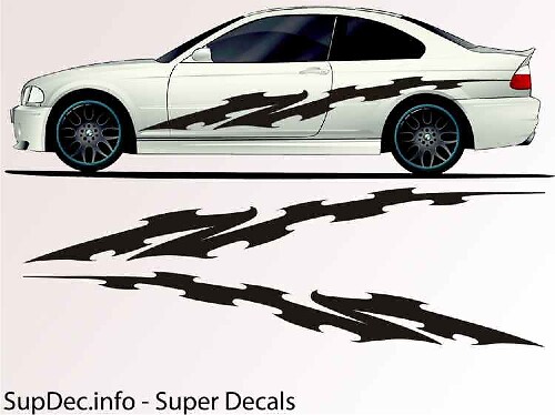 Grafica per carrozzeria in vinile ESTERNO ESTERNO Adesivo decalcomania B785