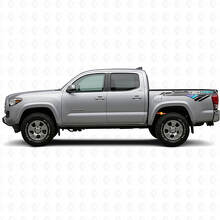 Adesivo Vinile Laterale Posteriore Stile Vintage TRD 4x4 per Tacoma Tundra_2