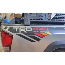 Strisce vintage vecchio stile TRD 4x4 PRO Sport Off Road Bed Side Vinile adesivo adatto per Tacoma 13-24 o Tundra 13-24
 4