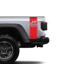 Jeep Gladiator 2 Side jt bianco brillante 6.4 hemi Adesivo Decalcomania Factory Style Body Vinile Strisce grafiche Kit 2018 - 2021
 3