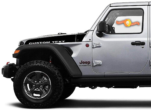 Adesivi in Vinile Personalizzati a Forma di Lancia per Cofano, Coppia per Jeep Wrangler e Gladiator