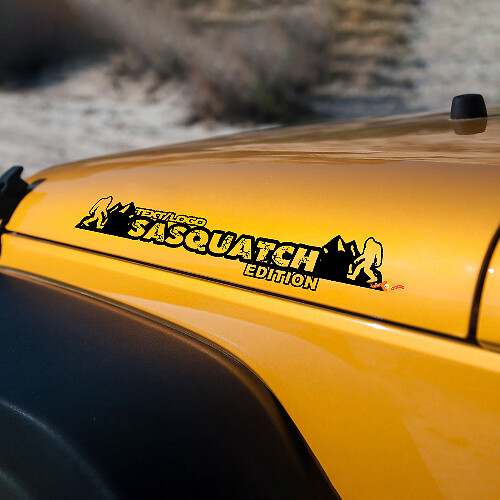 Adesivi personalizzati per cofano Sasquatch Mountains per Jeep Wrangler JL JK TJ YJ