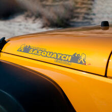 Adesivi in vinile personalizzati con testo per cofano Edizione Sasquatch per Jeep Wrangler_2
