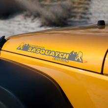 Adesivi personalizzati per cofano Sasquatch Mountains per Jeep Wrangler JL JK TJ YJ 2