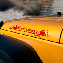Adesivi in vinile personalizzati con testo per cofano Edizione Sasquatch per Jeep Wrangler_3