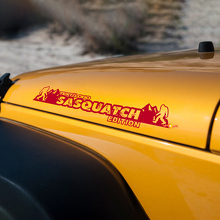 Adesivi personalizzati per cofano Sasquatch Mountains per Jeep Wrangler JL JK TJ YJ 3