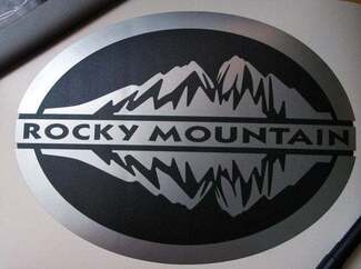 Decalcomanie Rocky Mountain 5 pollici per Jeep Wrangler Rubicon ADESIVI PORTA VINILE
