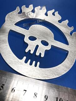 Mad Max Fury Road Badge in metallo e alluminio Emblema laterale del letto in alluminio

