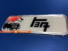 TEQ FJ Cruiser Rising Sun Emblema Laterale Bombato 3D in Alluminio_2