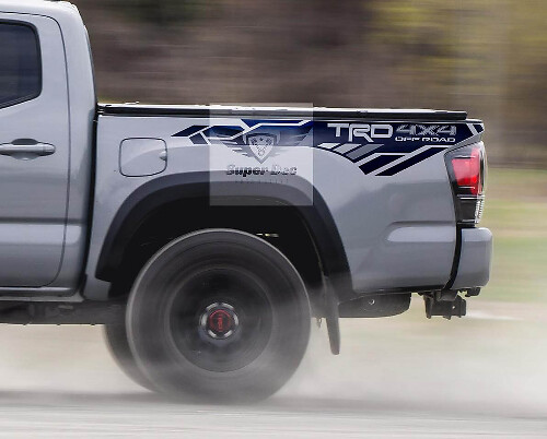 Adesivi Vinile Laterali Posteriori Grafica Geometrica TRD per Toyota Tacoma Tundra