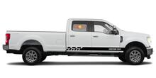 Adesivi per decalcomanie in vinile con strisce del pannello a bilanciere da corsa per Ford F-250 2020
 4
