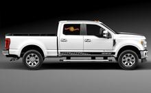 Adesivi per decalcomanie in vinile con strisce del pannello a bilanciere da corsa per Ford F-350 2020
 2