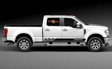 Adesivi per decalcomanie in vinile con strisce del pannello a bilanciere da corsa per Ford F-350 2020
 4