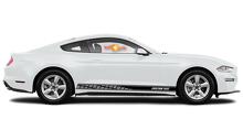 Adesivi per decalcomanie in vinile con strisce del pannello a bilanciere da corsa per Ford Mustang 2020
 2
