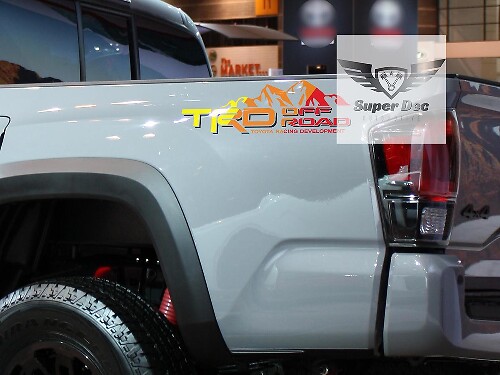 Coppia di Adesivi in Vinile TRD Off Road Mountain per il Parafango Toyota Tacoma Tundra FJ Cruiser