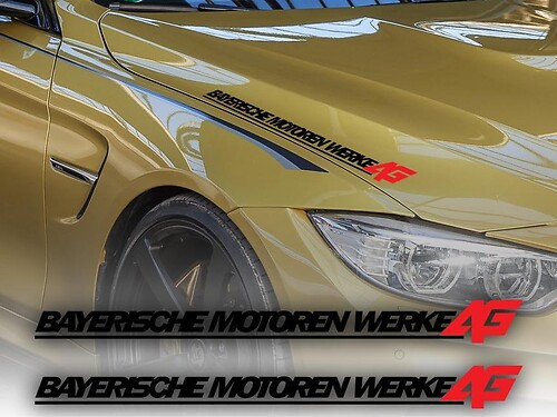 Adesivo in Vinile per Cofano Bayerische Motoren Werke AG per BMW Serie 3