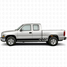 Strisce Viniliche a Scacchiera per Porta e Pannello Parapiede per Chevrolet Silverado 1500 GMT800 1999-2007_2
