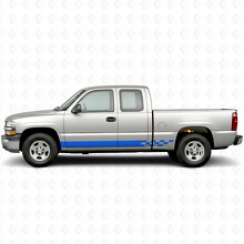 Strisce Viniliche a Scacchiera per Porta e Pannello Parapiede per Chevrolet Silverado 1500 GMT800 1999-2007_5