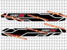 Coppia di kit di decalcomanie per adesivi in ​​vinile lato letto Pro 4X Titan per Nissan Titan 2015-2020
 2