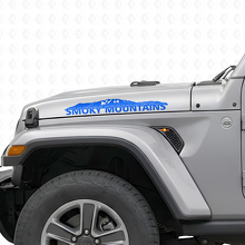 Adesivo in vinile per cofano Smoky Mountains per Jeep Wrangler_2