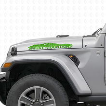 Adesivo in vinile per cofano Smoky Mountains per Jeep Wrangler_3
