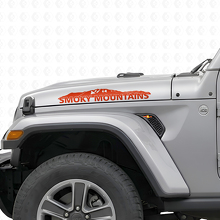 Adesivo in vinile per cofano Smoky Mountains per Jeep Wrangler_4