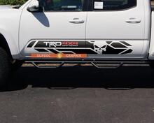 coppia di adesivi per decalcomanie in vinile TRD 4x4 Punisher Side Rocker Panel adatti per Toyota Tacoma 2016-2019
 2