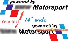 2 powered by Text Motorsport adesivi in ​​vinile decalcomanie per bmw M3 M5 M6 e36 e46 e92 e60 f10 f15 f16 f30 g05 g20
 3