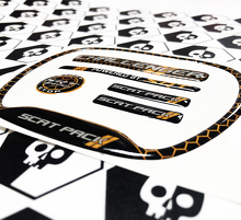 Kit di decalcomanie interne bombate stile Honeycomb Scat Pack per Dodge Challenger 2015+_2