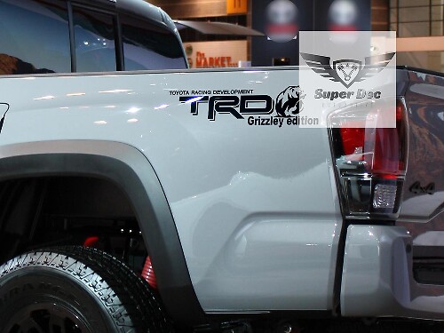 Adesivo in Vinile TRD Grizzley Edition per il Lato del Cassone per Toyota Tundra