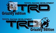 TRD Grizzley Edition personalizzata Toyota Racing Development off road Tacoma Tundra FJ Cruiser adesivo decalcomania qualsiasi colore
 2