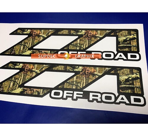Z71 camo tree off road Decalcomanie Adesivi Vinile adatto a Chevy Z71 GMC
