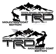 Coppia di adesivi per decalcomanie in vinile laterali TRD Mountains Goat Edition per Toyota 4Runner Tundra Tacoma FJ Cruiser 2
 2
