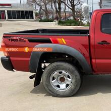Coppia TRD Off Road Mountains Vintage strisce per Tacoma Adesivi laterali in vinile Decal adatta per Toyota Tacoma 2005-2015
 3