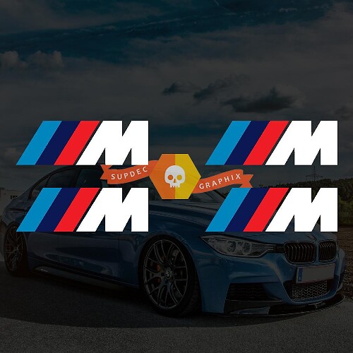 Set di Adesivi in Vinile per Pinze dei Freni Stile M per Auto BMW