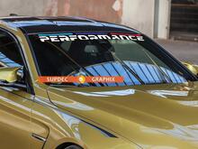 Nuovo adesivo adesivo in vinile con banner per parabrezza BMW M Performance
 2