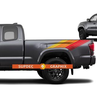 Toyota Tacoma Lines Vintage Retro Stripes Decal Sticker Graphic Side Bed Stripe Body Kit per Tacoma 3d Gen

