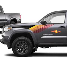 Toyota Tacoma Lines Vintage Retro Stripes Decal Sticker Graphic Side Bed Stripe Body Kit per Tacoma 3d Gen
 2