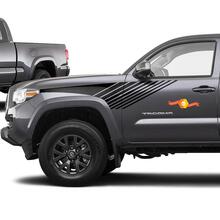 Tacoma Lines Stripes Retro Decal Sticker Graphic Side Bed Stripe Body Kit per Toyota Tacoma 2016-2020 2
 2