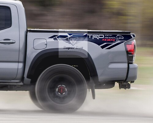TRD Trout Edition 4x4 PRO Sport Off Road Side Vinyl Stickers Decal adatta per Tacoma 2013 - 2020 o Tundra 2013 - 2020
